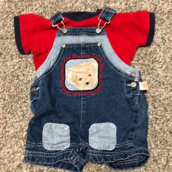 12M Blue Jean Teddy overalls - Picture 3 of 3